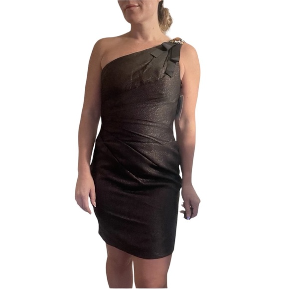 Jovani One Shoulder Cocktail Dress - Picture 6 of 7